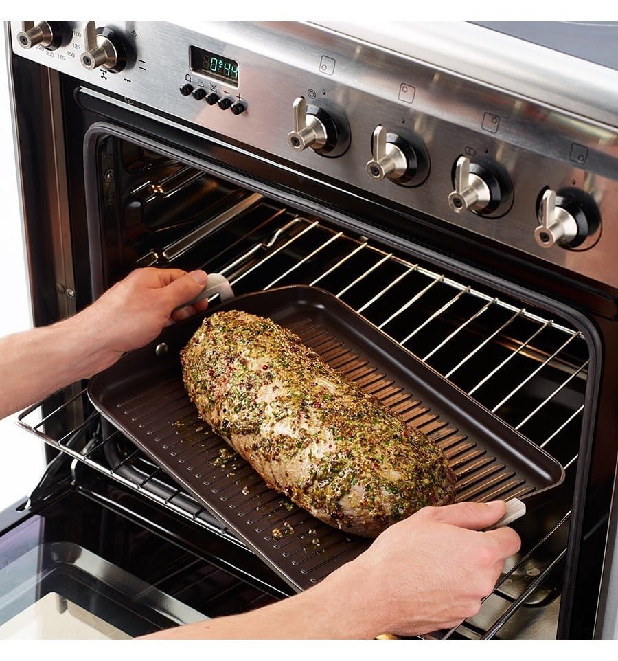 Plancha grill aluminio fundido foodie inducción bra •