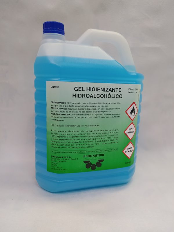GEL HIDROALCOHÓLICO 5LITROS