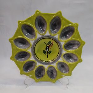 PLATO CERAMICA HUEVOS DUROS