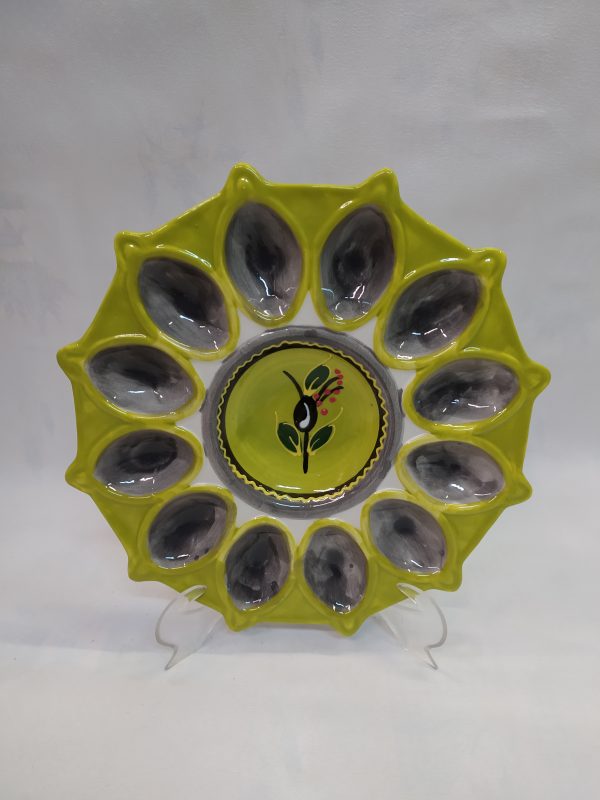 PLATO CERAMICA HUEVOS DUROS
