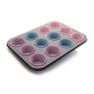 molde para 12 muffins silicona