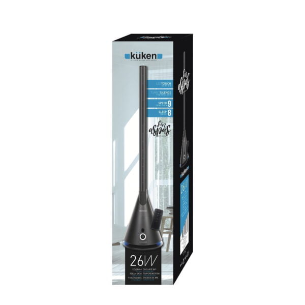 ventilador sin aspas negro