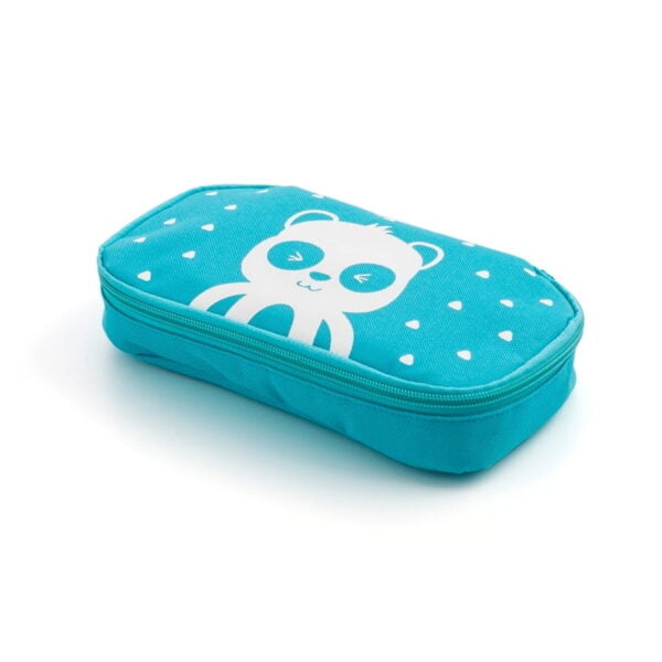 porta snack azul