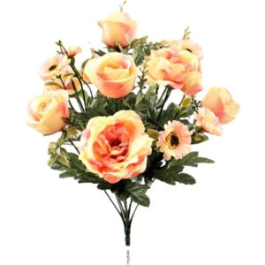 peonia salmón