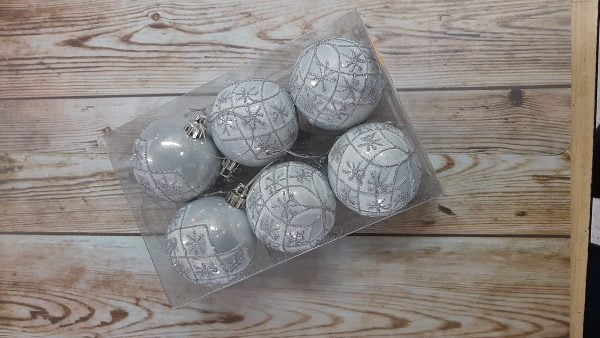 bolas arbol plata