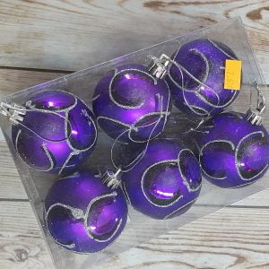bolas navidad morado