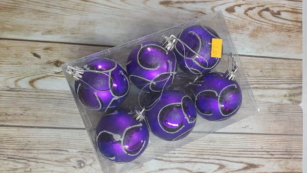 bolas navidad morado