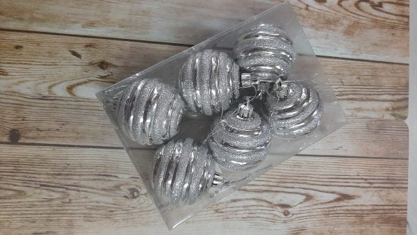 bolas navidad plata