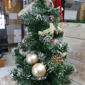 arbol oro navidad