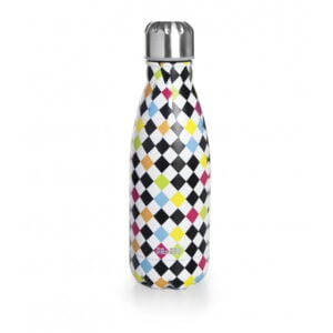 botella termo inox arlequín