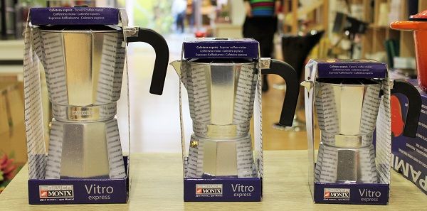 Cafetera italiana de aluminio Vitro Express MONIX - Ferreteria Armengol