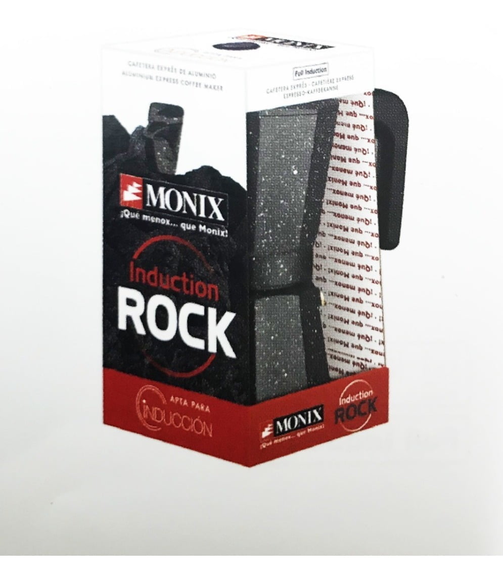 Cafetera Inducción de Aluminio MONIX Rock 6 Tazas