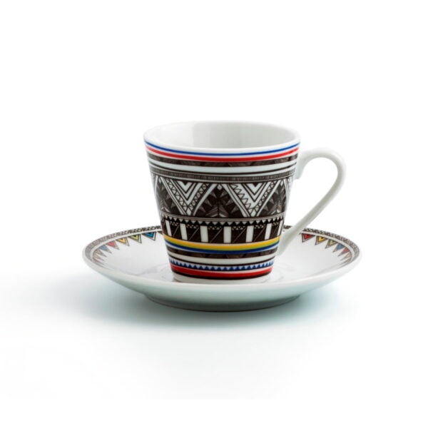 juego 6 tazas café azteca