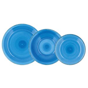 vajilla gres vita azul