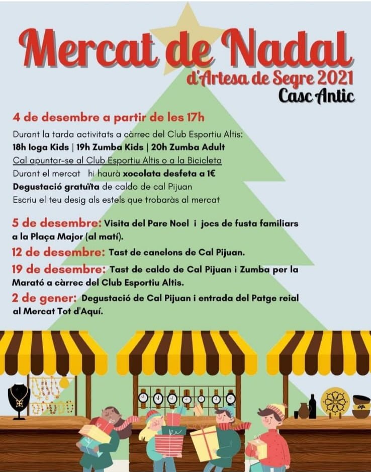 Participació en mercats nadalencs, Artesa de Segre