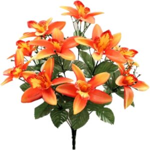 ramo orquídea naranja