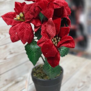 flor navidad artificial