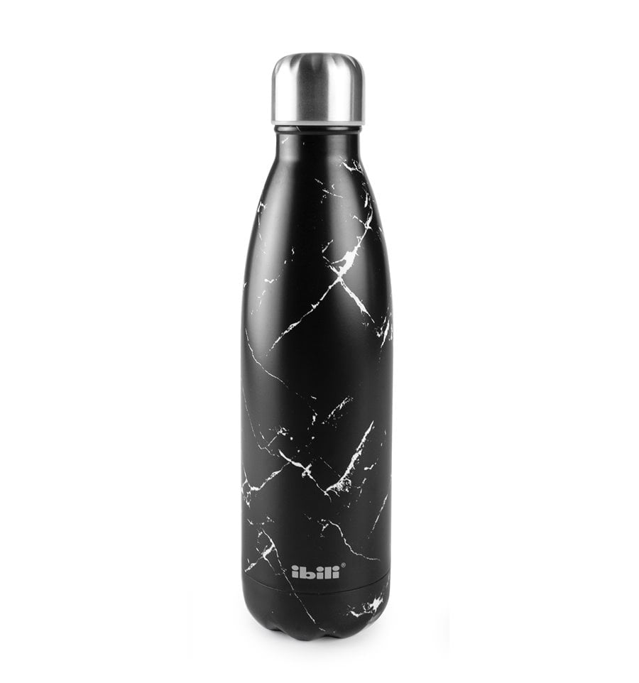 botella-termo-black-marble-de-ibili botella termo ibili